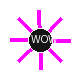 Flashing wow star